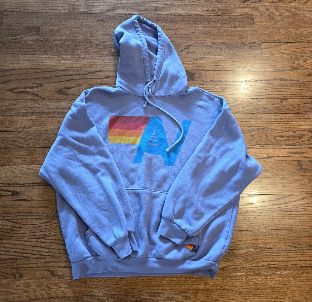 Aviator Nation Purple Hoodie Size Medium